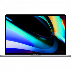 Mac-pro laptop displayed with colourful display