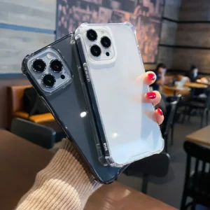 Home v1 el 8 Shockproof Clear Phone Case For iPhone 16 15 14 11 13 12 Pro Max 7 8 Plus X XR XS Max Soft Silicone Protection Transparent Cover